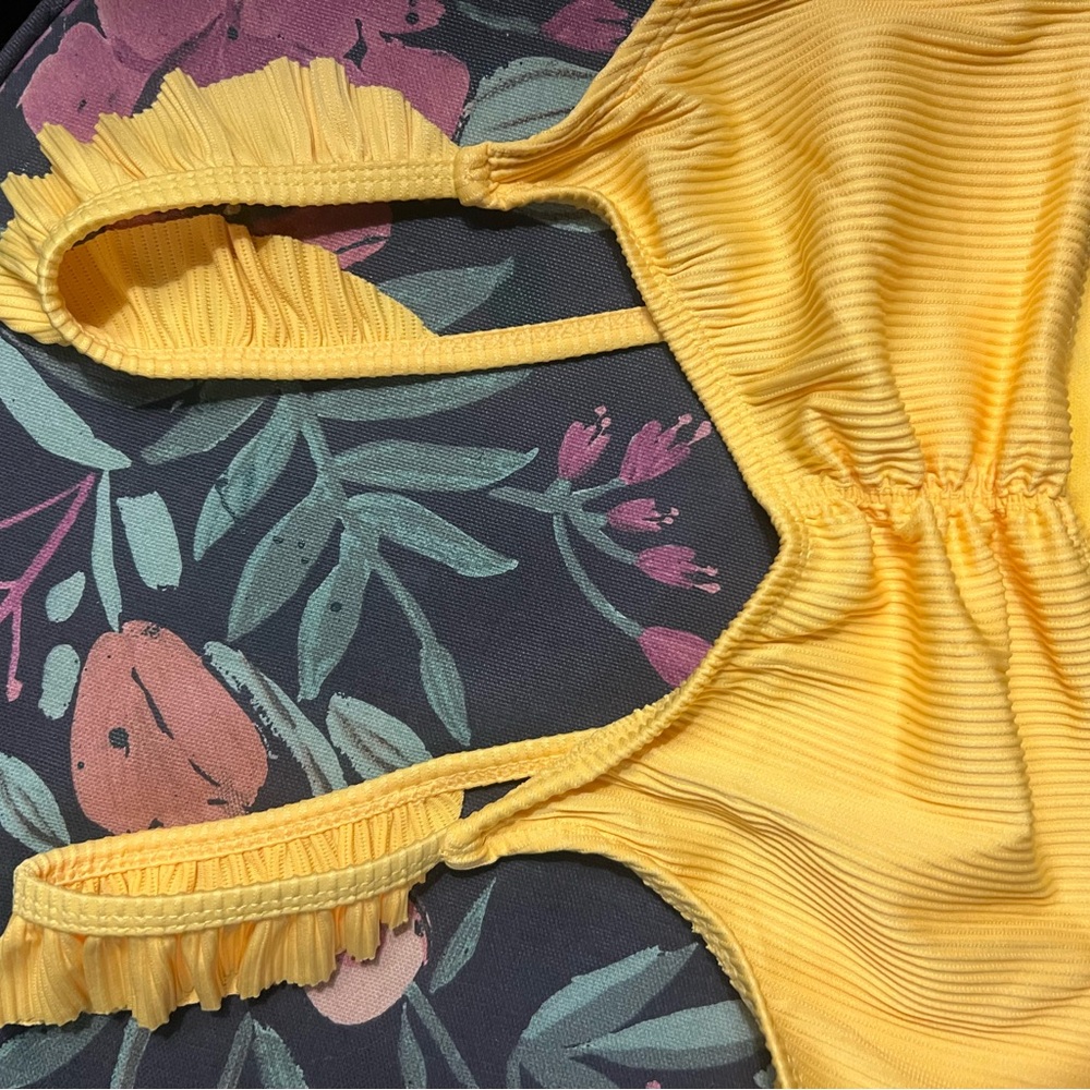 Wonder Nation Mustard Ribbed Bikini - Picture 2 of 4